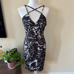 Vintage Grunge Bodycon Midi Dress